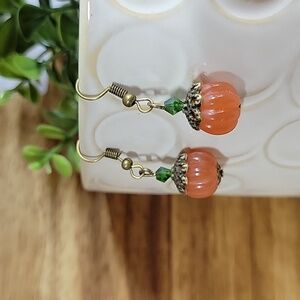 DAINTY PUMPKIN EARRINGS